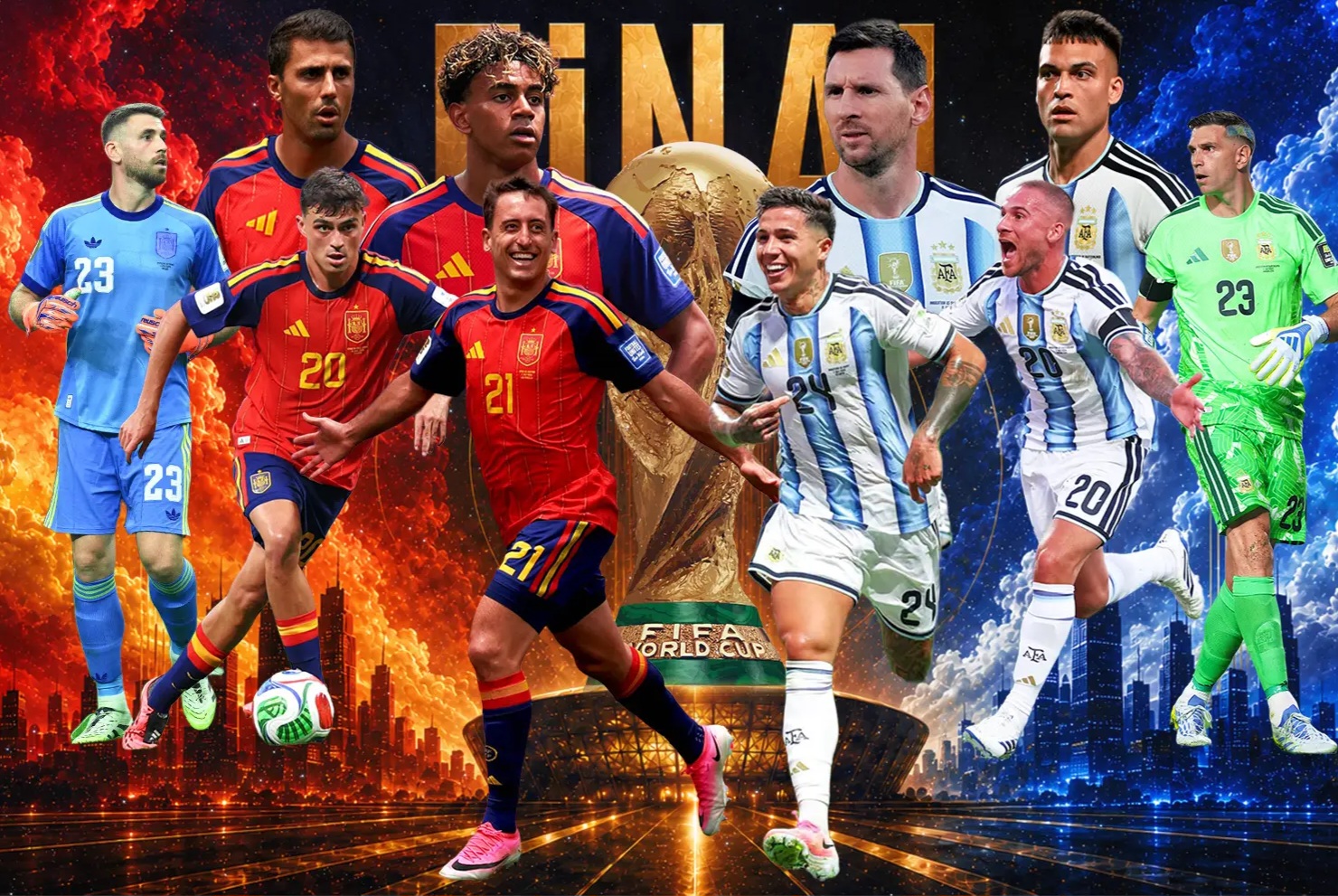 Futbol bayramı başa çatır: Bu gün İspaniya - Argentina finalıdır!