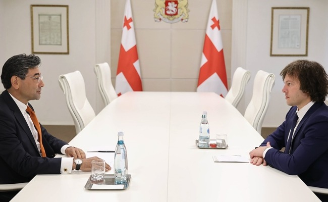 Gürcüstanın Baş naziri Türkiyənin yeni səfiri ilə görüşüb
